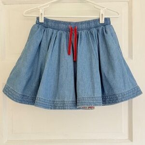 Mini Boden Twirly Skirt in Blue Denim (11-12Y)